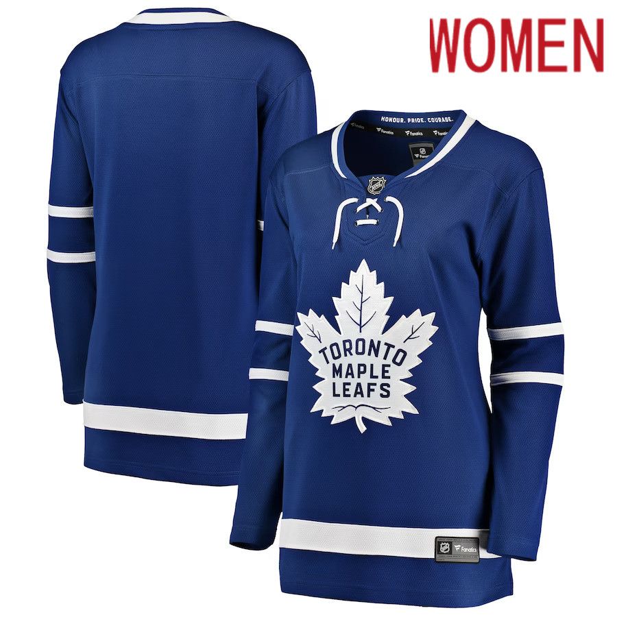 Women Toronto Maple Leafs Fanatics Branded Blue Breakaway Home NHL Jersey